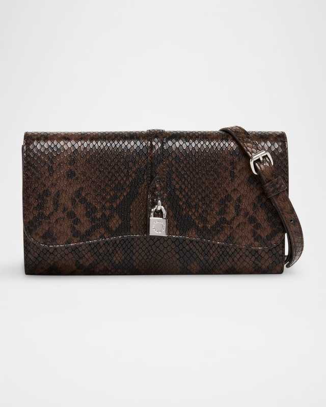 Ryder Vegan Snakeskin Crossbody Bag